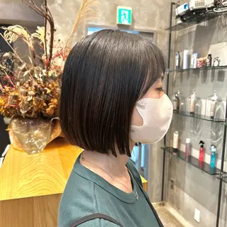 ショート 縮毛矯正・似合わせ タナカ レイヤのヘアスタイル