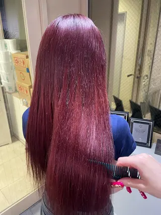 ロング ハイトーンカラーエク ステ🌺RENA🌺のヘアスタイル