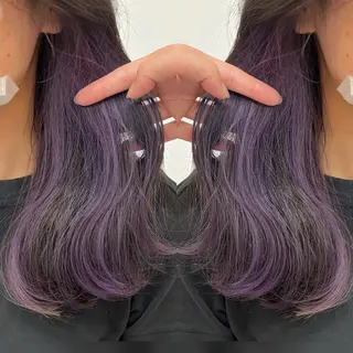 セミロング カラー 透け感ブラウンカラー /レイヤー🧸ナシコのヘアスタイル