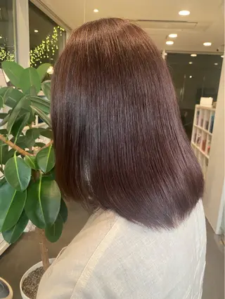 ミディアム カラー 🎧ayaka/ボブ /透明感カラー🩵のヘアスタイル