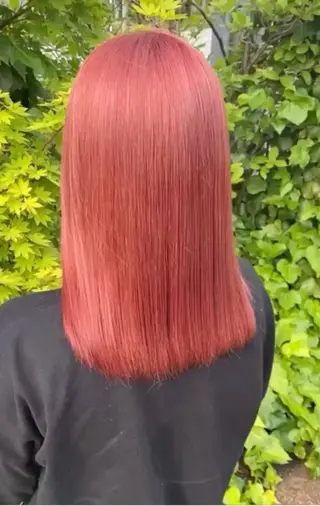 ミディアム カラー 艶髪特化 しゅんぼう 長岡髪質改善のヘアスタイル