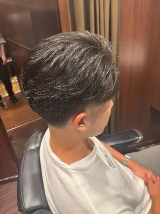 ミディアム メンズ 小松 美雄のヘアスタイル