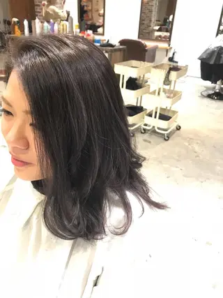 ミディアム カラー パーマ ヘアアレンジ メンズ キッズ Forest. -髪質改善-のヘアスタイル