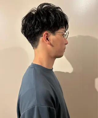 パーマ メンズ あべ しおりのヘアスタイル