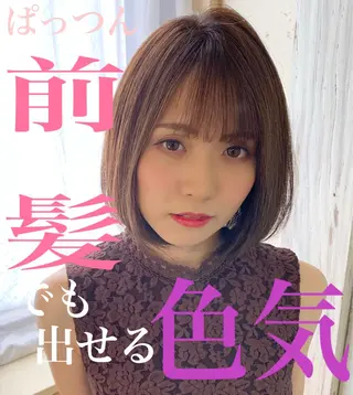 ショート カラー ◆感動口コミ/最小顔 理論カット◆森口 峻のヘアスタイル
