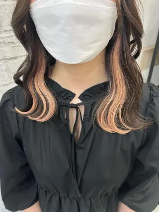 セミロング エクステ＆艶カラー 🎀YURINA🎀のヘアスタイル