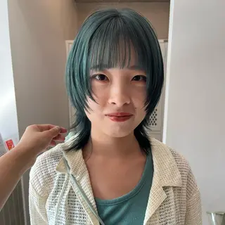 カラー 彩葉/ブリーチ/ カットモデル栄・伏見のヘアスタイル