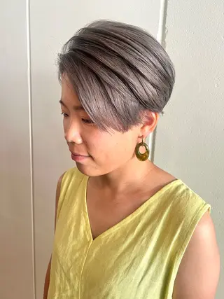 ショート 髪質改善/透明感 プライベートサロンのヘアスタイル