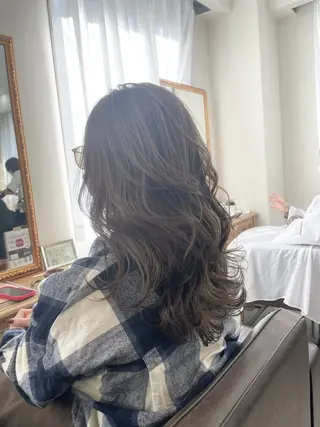 セミロング カラー ヘアアレンジ 髪質改善特化 🫧松野力也のヘアスタイル