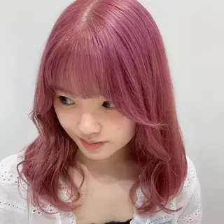 セミロング カラー インナーエクステ渋谷 🦋KAJIのヘアスタイル