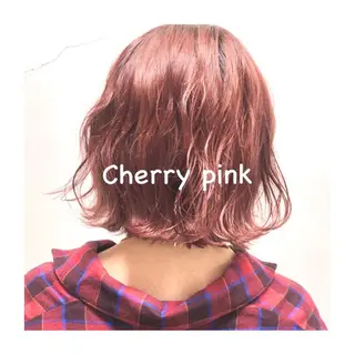 ミディアム カラー パーマ ヘアアレンジ ゆさこのか ダブルカラー／縮毛のヘアスタイル