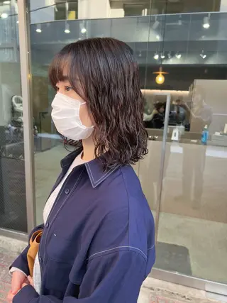 パーマ ボブパーマコテ巻き風 パーマNo1深江秀平のヘアスタイル