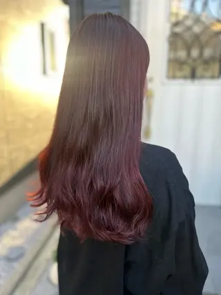 ロング カラー K Harukaのヘアスタイル