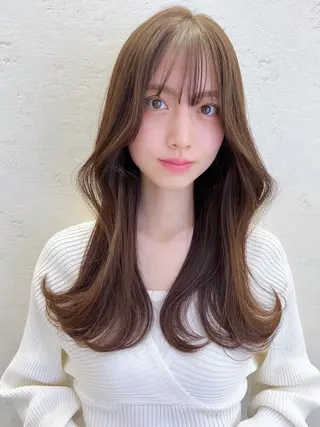 ロング カラー 韓国ヘア×髪質改善 /yoshikaのヘアスタイル