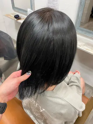 ミディアム カラー 柳坪 まなのヘアスタイル