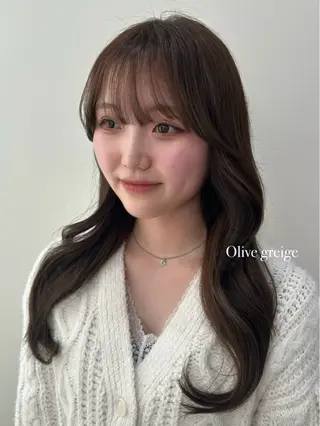 ロング カラー 🍓韓国ヘア レイヤ ーカット🍓笠原 葵のヘアスタイル