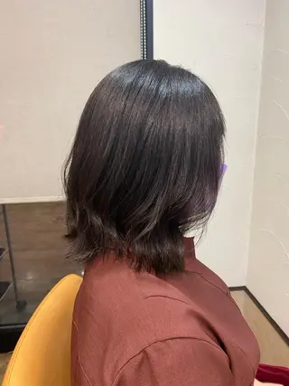 ミディアム カラー サプリームヘア 飯田みち瑠のヘアスタイル