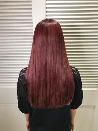 ロング 渋谷ハイトーン/ デザインカラー阿部のヘアスタイル