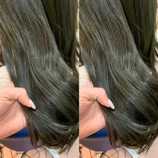 ロング カラー 小澤 志穂のヘアスタイル