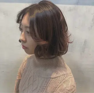 ミディアム カラー かわの ひとしのヘアスタイル