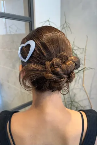 ヘアアレンジ 透明感カラー✨艶髪 制作🌱山根あゆみのヘアスタイル