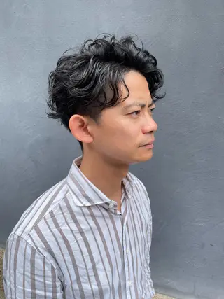 パーマ メンズ 吉ヶ別符 亮祐のヘアスタイル