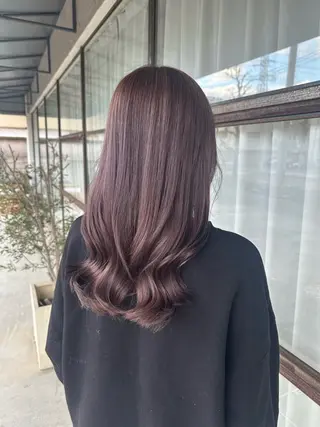 ロング カラー 門手 菜々子のヘアスタイル