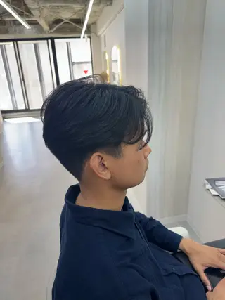 ミディアム パーマ メンズ 飯塚 ｜メンズ特化 （カット/パーマ）のヘアスタイル