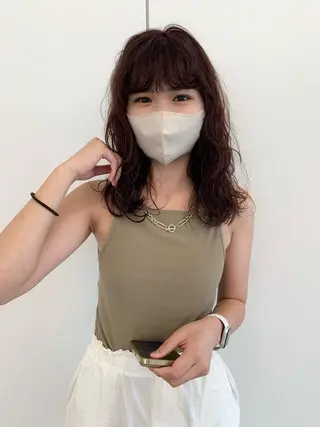 ミディアム パーマ PAIR DAISUKEのヘアスタイル