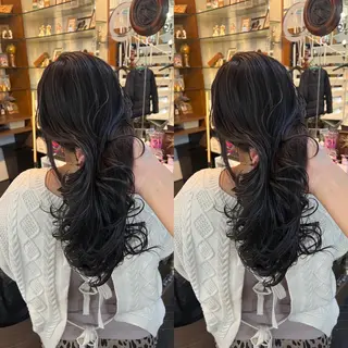 ロング カラー ハイライト/レイヤー /ハイトーン/AOIのヘアスタイル