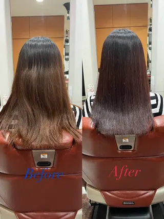 セミロング カラー 藤田 竜成のヘアスタイル