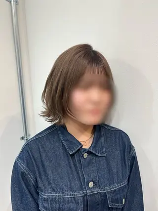 ミディアム ヘアアレンジ 佐藤 光華/カラーモデルのヘアスタイル