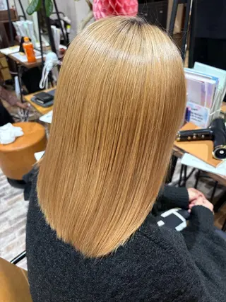 ツヤ感カラー✨/ 顔周りカット西川絢音のヘアスタイル