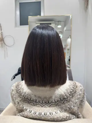 ミディアム 西川 明李のヘアスタイル