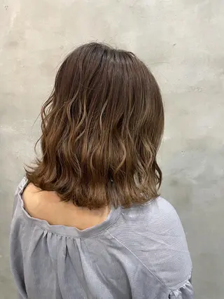 ミディアム カラー ヘアアレンジ 【ピンク/韓国ヘア/ ヘアセット】亜海のヘアスタイル
