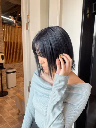 ショート カラー ヘアカラー&縮毛矯正 STAR☆RIVERのヘアスタイル