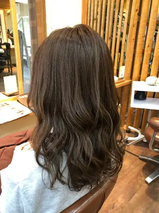セミロング カラー ✨🌿大人可愛い愛さ れhair🌿✨松本のヘアスタイル