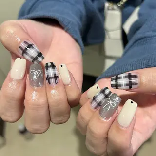 ネイル パラあり！フィルイン 美フォルムのネイルデザイン