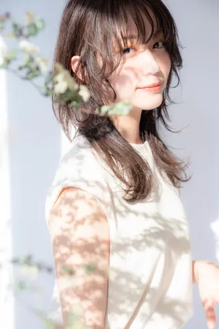 セミロング カラー Hikaru Takahashiのヘアスタイル