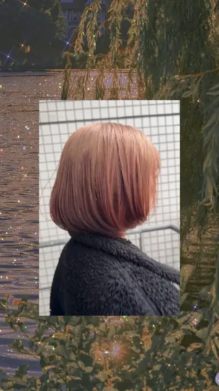 カラー 🌷ちひろ/ショート /パーマ🌷のヘアスタイル