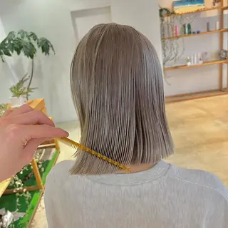 ミディアム カラー コバヤシ リョウのヘアスタイル