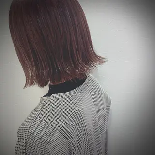 ミディアム カラー 奥野 紗弓のヘアスタイル