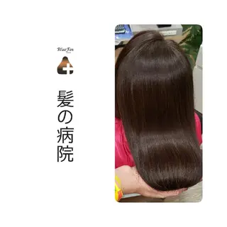 セミロング カラー 髪の病院  ルーミールームのヘアスタイル