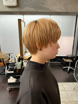 ショート メンズ 土田かほ/本日🈳 透明感カラー🍃のヘアスタイル