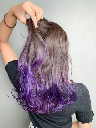 セミロング カラー パーマ ヘアアレンジ メンズ キッズ ネイル マツエク・マツパ 新宿駅近♡友達とOK 🦋W -ワット -のヘアスタイル
