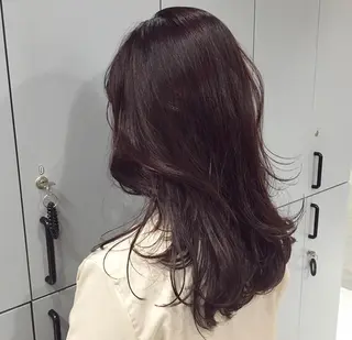 セミロング カラー 狩野 羅夢のヘアスタイル