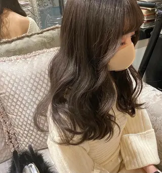 ロング カラー パーマ ヘアアレンジ mizu kiのヘアスタイル