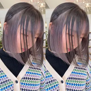 ミディアム カラー 💜ハイトーン💛 マジカルかいちゃんのヘアスタイル