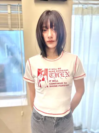 ショート カラー opus 店長大和 レイヤー/赤み消しのヘアスタイル