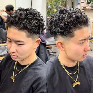 パーマ メンズ 年間2000名担当◎ パーマ職人/仲原佑樹のヘアスタイル